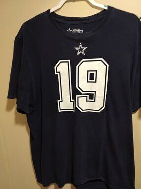 Dallas Cowboys Authentic T-Shirt Navy Blue Amari Cooper #19 Men's Size XL - Good